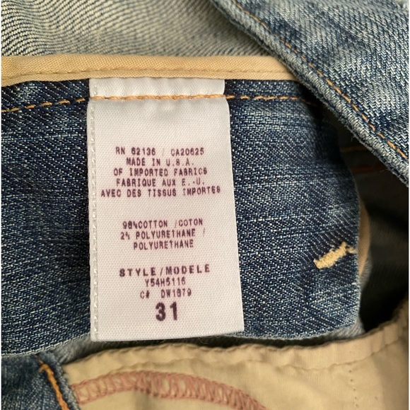 EUC Guess Premium Size 31 Embroidered and Distressed Bootcut Jeans - Picture 14 of 15